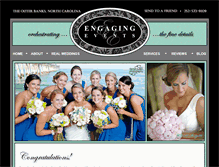 Tablet Screenshot of engagingeventsobx.com